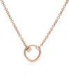 Pomellato Rose Gold And Diamond  Together Necklace In Rose Gold