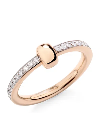 Pomellato Rose Gold And Diamond  Together Ring