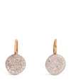 Pomellato Rose Gold And Diamond Sabbia Earrings In White