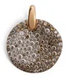Pomellato Rose Gold And Mixed Diamond Sabbia Pendant In White