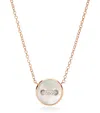 Pomellato Rose Gold, Diamond And Mixed Stone Pom Pom Dot Necklace In White