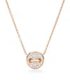Pomellato Rose Gold, Diamond And Mother-of-pearl Pom Pom Dot Necklace In Rose Gold