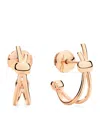 Pomellato Rose Gold  Together Hoop Earrings In Rose Gold
