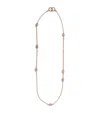 Pomellato Rose Gold, Rose Quartz And Chalcedony Nudo Necklace In Pink