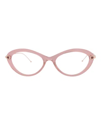 Pomellato Round-frame Acetate Optical Frames In Multi