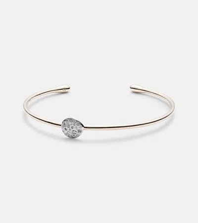 Pomellato Sabbia 18kt Rose Gold Bangle With Diamonds In Pink
