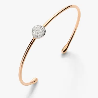 Pomellato Rhodium-plated 18-karat Rose Gold Diamond Cuff