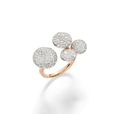 Pomellato Sabbia 18-karat Rose And Rhodium-plated White Gold Diamond Ring