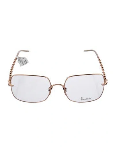 Pre-owned Pomellato Square Eyeglasses In Gold