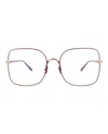 Pomellato Square-frame Metal Optical Frames In Pattern