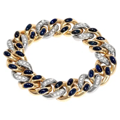 Pre-owned Pomellato Tango Bracelet By  With Sapphires & Diamonds, Made 1981 In Multiple