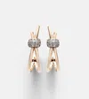 Pomellato Together 18kt Gold Earrings With Diamonds In Pink
