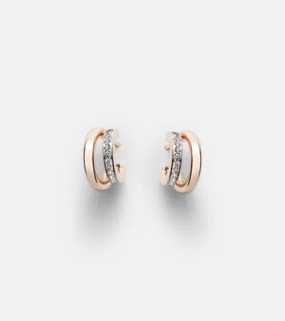 Pomellato Together 18kt Rose Gold Earrings With Diamonds In Pink