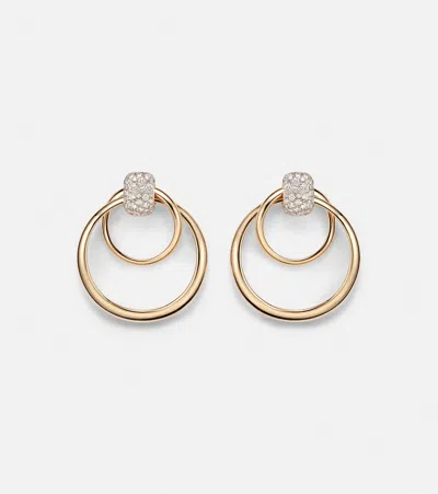 Pomellato Together 18kt Rose Gold Hoop Earrings With Diamonds