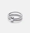 Pomellato Together 18kt White Gold Ring With Diamonds In Silver