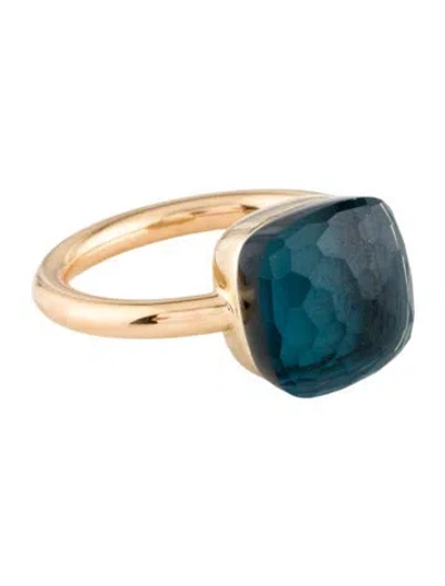 Pre-owned Pomellato Topaz Nudo Maxi Ring In Multi