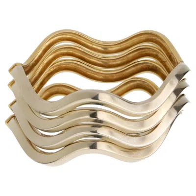 Pre-owned Pomellato Vintage 18k White & Yellow Gold Bangle Suite