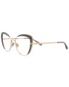 Pomellato 54mm Cat Eye Optical Glasses In Transparent