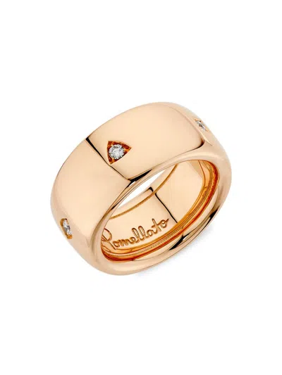 Pomellato Women's Iconica 18k Rose Gold & 0.20 Tcw Diamond Wide Ring
