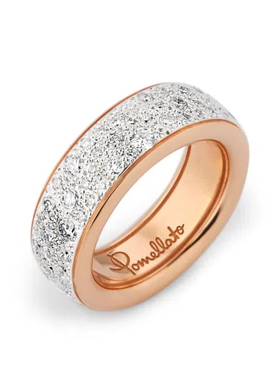 Pomellato Women's Iconica Two-tone 18k Gold & 1.90 Tcw Diamond Ring In Rose Gold White Rhodium