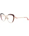 Pomellato 54mm Cat Eye Optical Glasses In Transparent