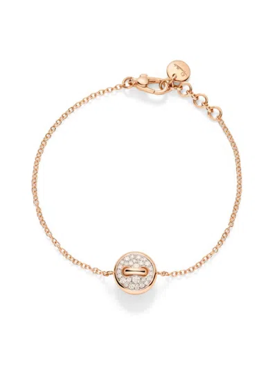Pomellato Women's Pom Pom Dot 18k Rose Gold & 0.30 Tcw Diamond Button Bracelet