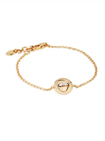 Pomellato Women's Pom Pom Dot 18k Rose Gold, Turquoise & 0.03 Tcw Diamond Reversible Charm Bracelet