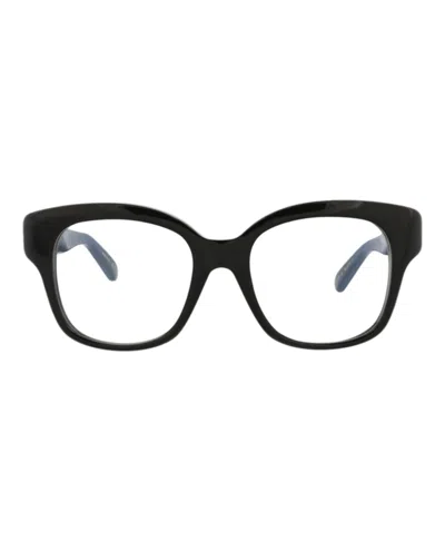 Pre-owned Pomellato Women's  Squareframe Recycled Acetate Optical Frames In Black Black Transparent (pm0121o/30
