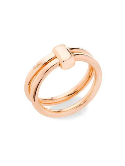 Pomellato Women's Together 18k Rose Gold Linked Double Ring