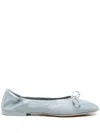 Pomme D'or Anya Ballet Flats In Blue
