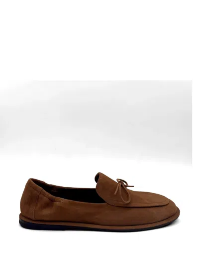 Pomme D'or Bow-detail Loafers In Brown