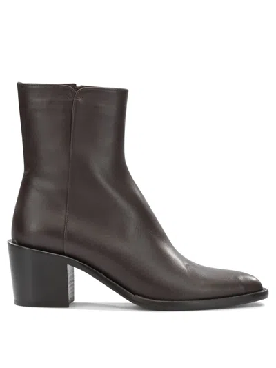 Pomme D'or Brown Leather Cow Leather Boots