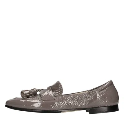 Pomme D'or Flat Shoes In Gray