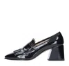 Pomme D'or Flat Shoes Black In Nero Neri E Grigi