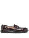Pomme D'or Leather Loafers In Red
