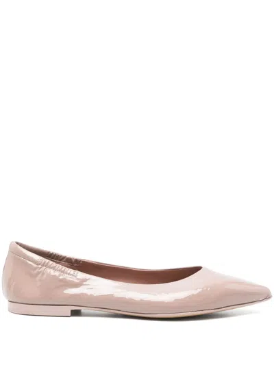 Pomme D'or Patent Ballet Flats In Pink