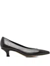 Pomme D'or Pointed-toe Leather Pumps In Brown