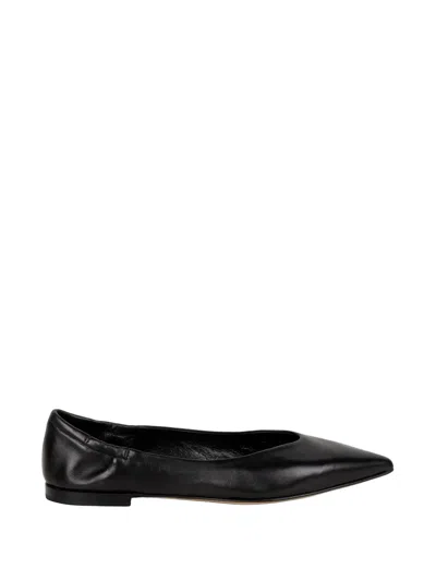 Pomme D'or Pointed-toe Flat Pumps In Black