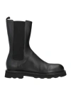 Pomme D'or Woman Ankle Boots Black Size 10.5 Leather In Black