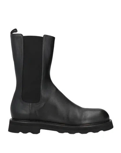 Pomme D'or Woman Ankle Boots Black Size 10.5 Leather