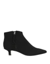 Pomme D'or Woman Ankle Boots Black Size 6.5 Leather In Black