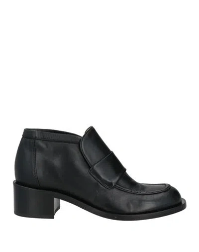 Pomme D'or Woman Ankle Boots Black Size 10 Soft Leather In Black