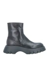 Pomme D'or Woman Ankle Boots Black Size 7.5 Soft Leather In Black