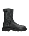 Pomme D'or Woman Ankle Boots Black Size 8 Leather In Black