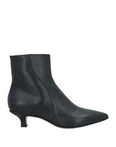 Pomme D'or Woman Ankle Boots Black Size 7 Leather