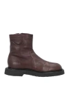 Pomme D'or Woman Ankle Boots Burgundy Size 7 Soft Leather In Red