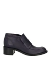 Pomme D'or Woman Ankle Boots Dark Purple Size 8 Soft Leather