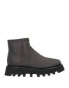 Pomme D'or Woman Ankle Boots Grey Size 6 Soft Leather In Grey