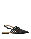 Pomme D'or Ballet Flats In Black