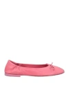 Pomme D'or Woman Ballet Flats Pink Size 12 Leather